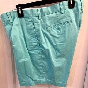 Polo Ralph Lauren Mens Chino Shorts Stretch Classic Fit Flat Front Green Size 36